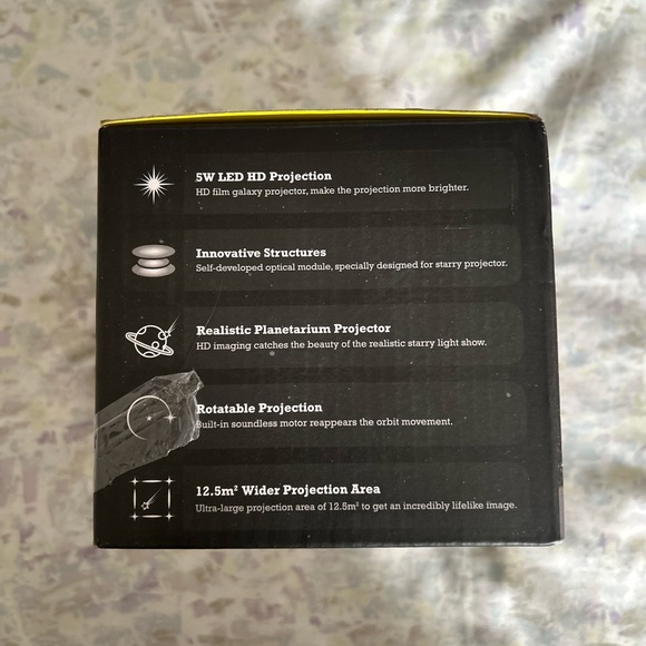 Star Projector Night Light - Black - Picture 3 of 6